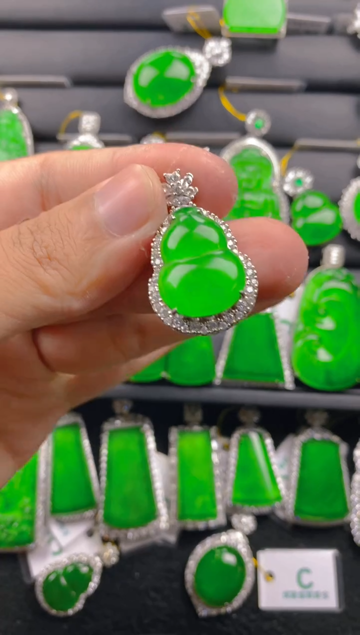 【闪购商品】翡翠颈饰银S925镶嵌11111111