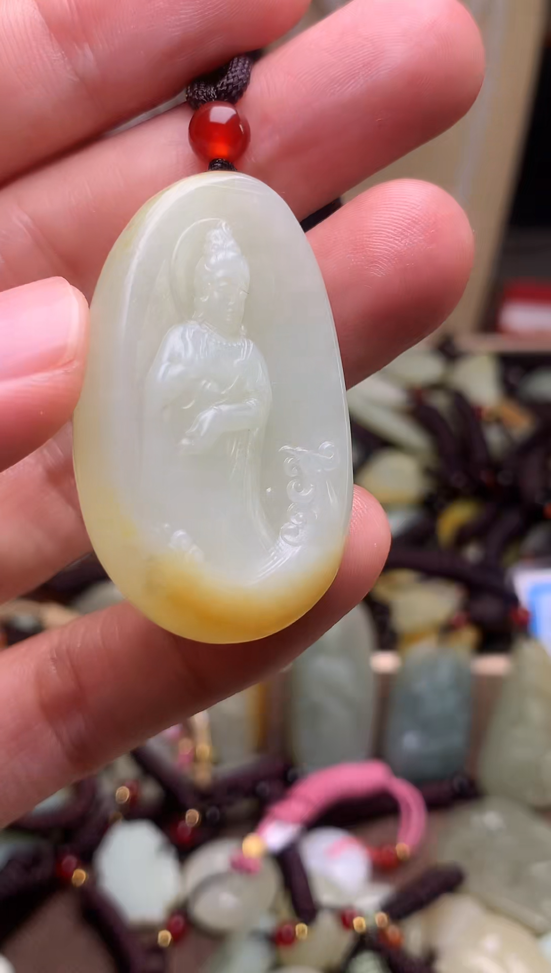 颈饰未镶嵌和田玉新疆料青海料清水和田玉吊坠