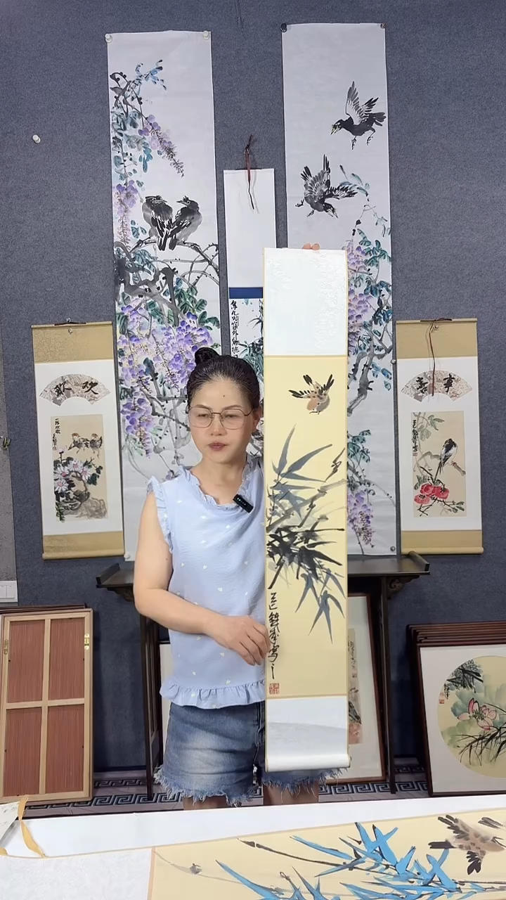 国画110*17吴铁成作品