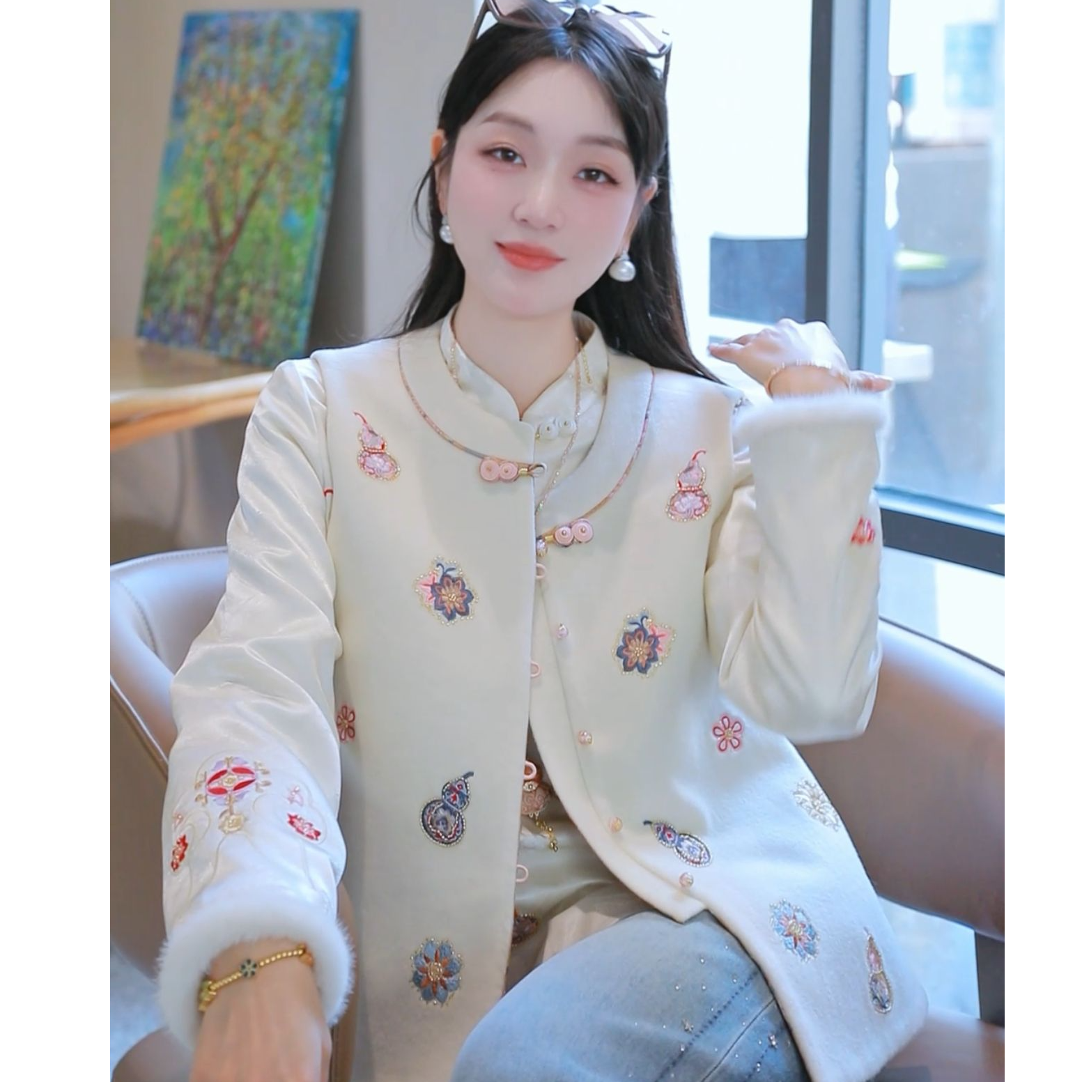 《ELFBOX》【八宝葫芦】秋冬毛呢双面百搭日常新中式中国风马甲6799