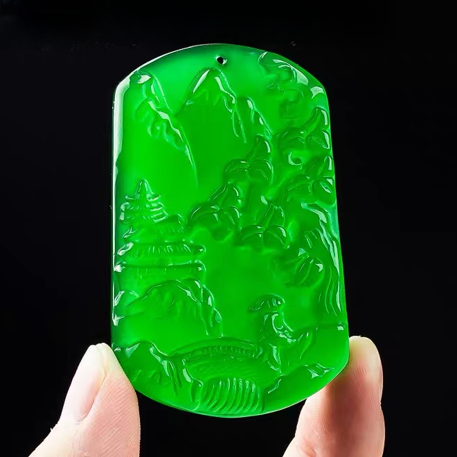 CHENXI【晨玺】满绿山水无事牌男款女款无事牌