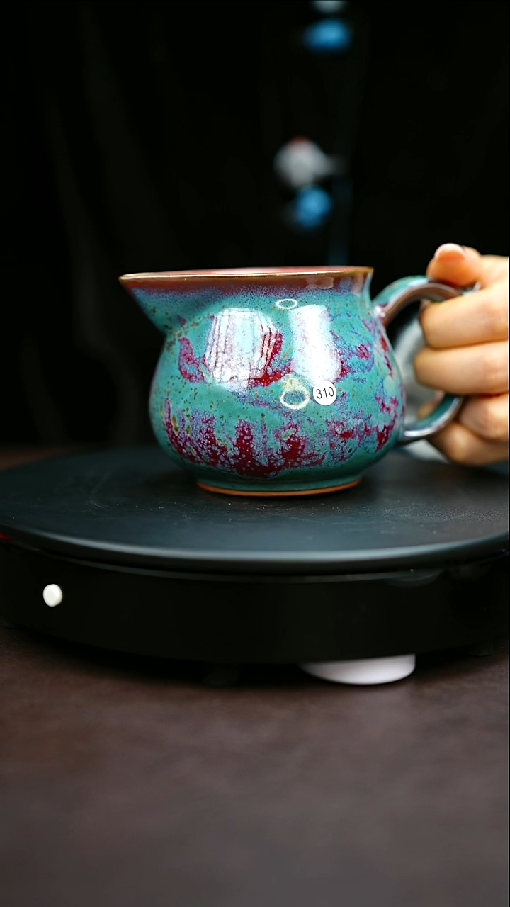 310#原矿钧瓷炉钧釉公道杯