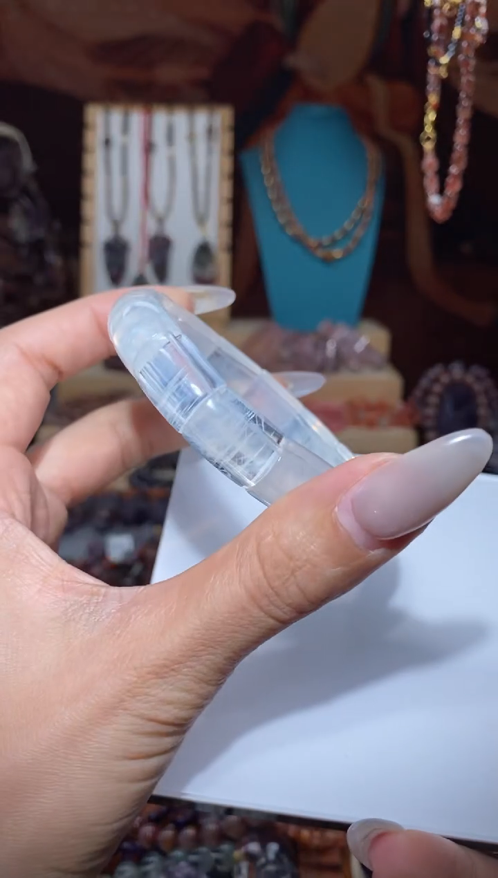 【闪购商品】水晶镯牌未镶嵌蓝针