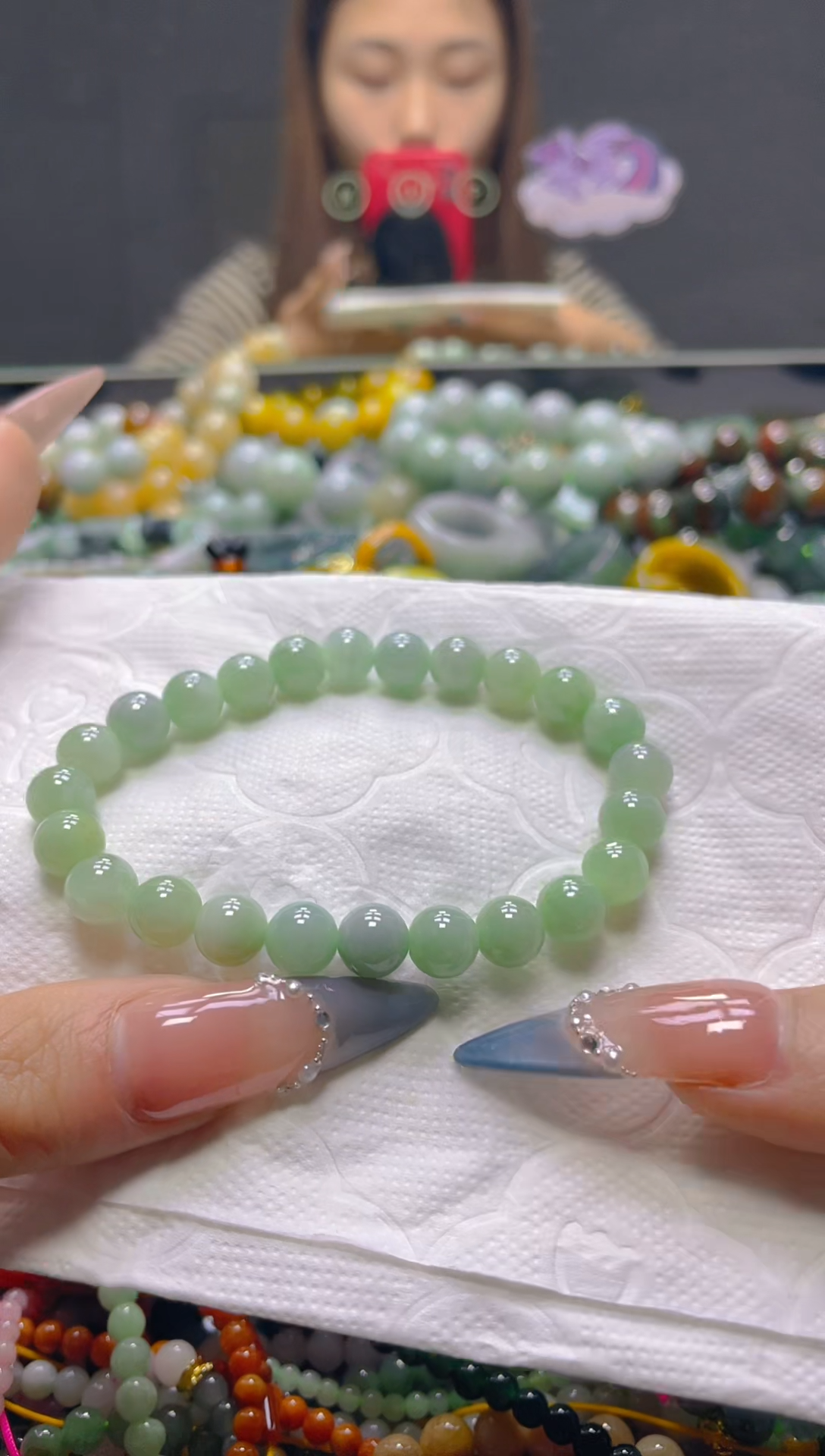 颈饰未镶嵌翡翠7MM