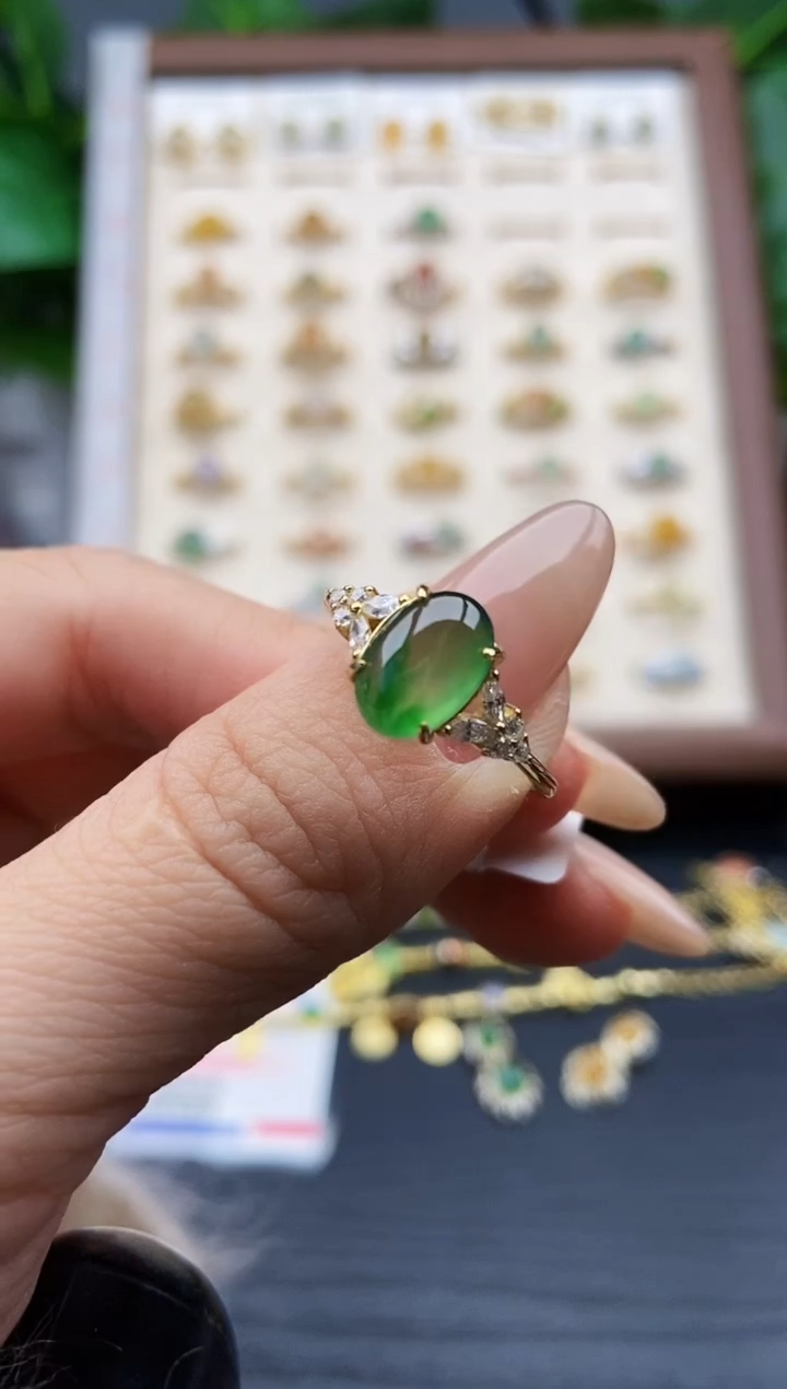 颈饰银S925镶嵌翡翠12