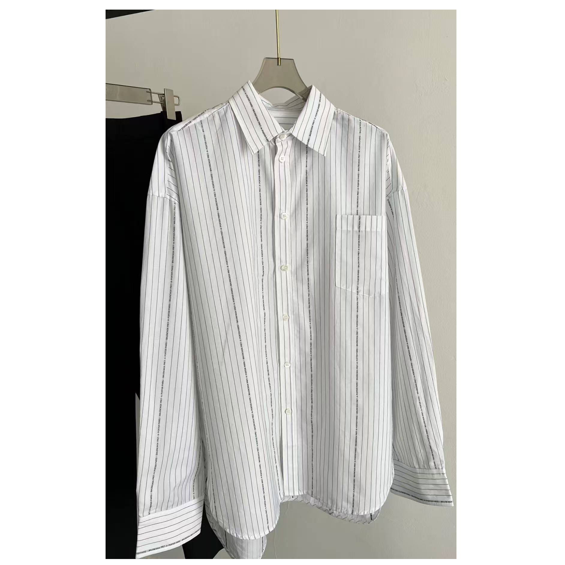 99新 Balenciaga/巴黎世家 双双臻选/ck00271/巴黎世家衬衫/38码