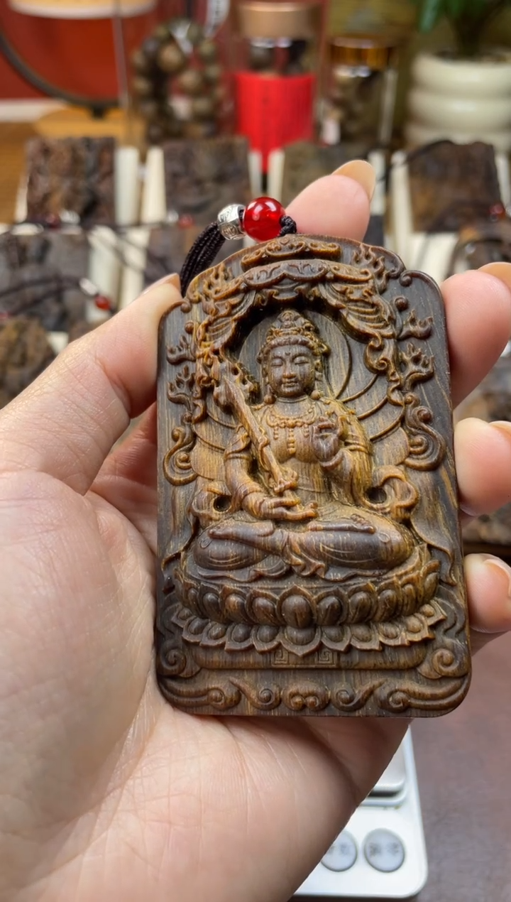 木木雕款芽庄 十二生肖守护 虚空藏 8cm 送 养香瓶