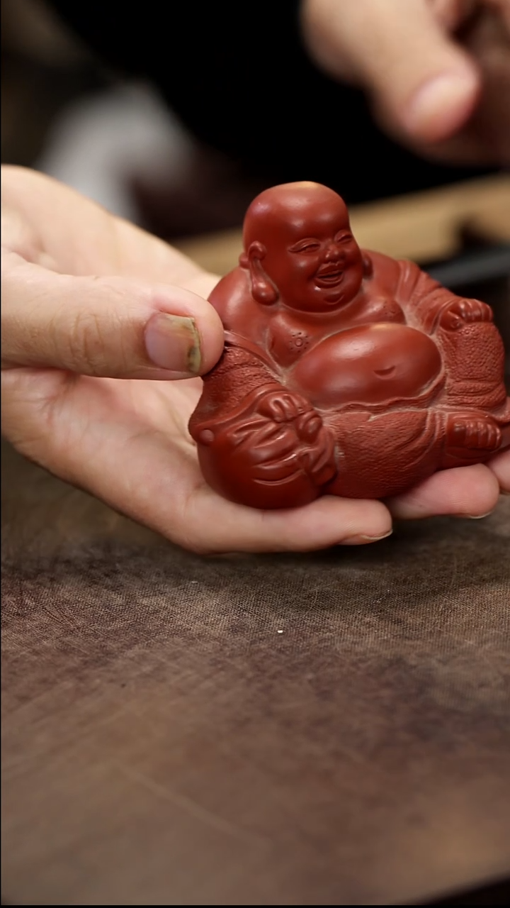 紫砂茶宠紫砂弥勒佛