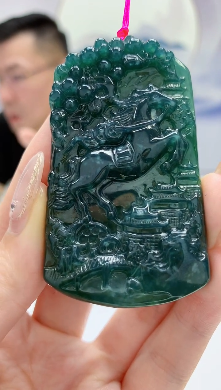 【闪购商品】定制翡翠未镶嵌5152jw-毛货挂件30