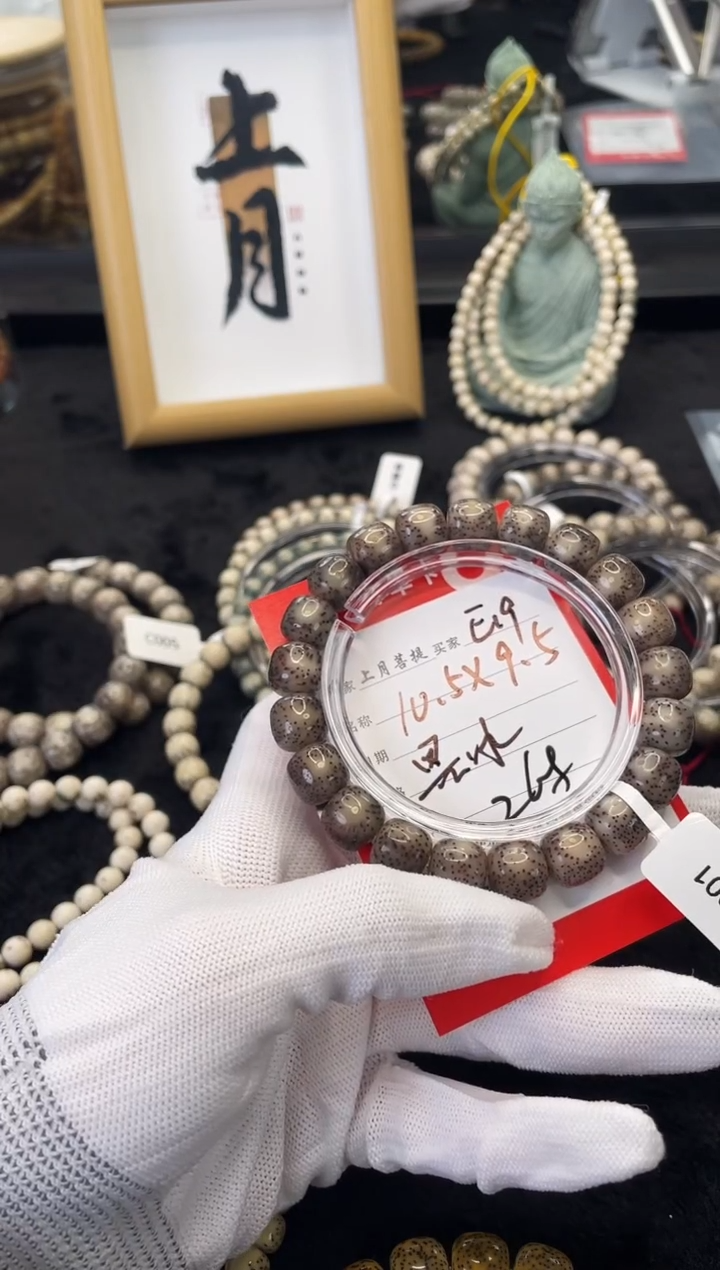 【闪购商品】星月菩提手串E19海南星月菩提单圈手串10x9