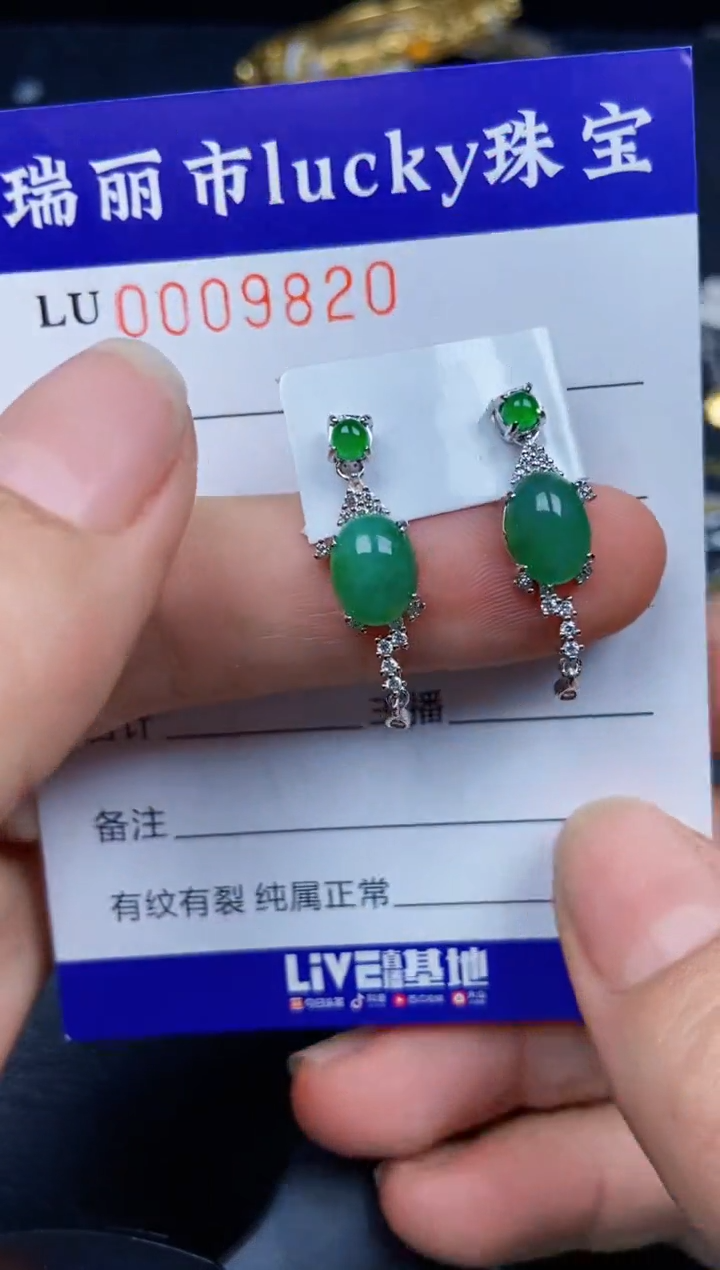 【闪购商品】翡翠颈饰银S925镶嵌9820