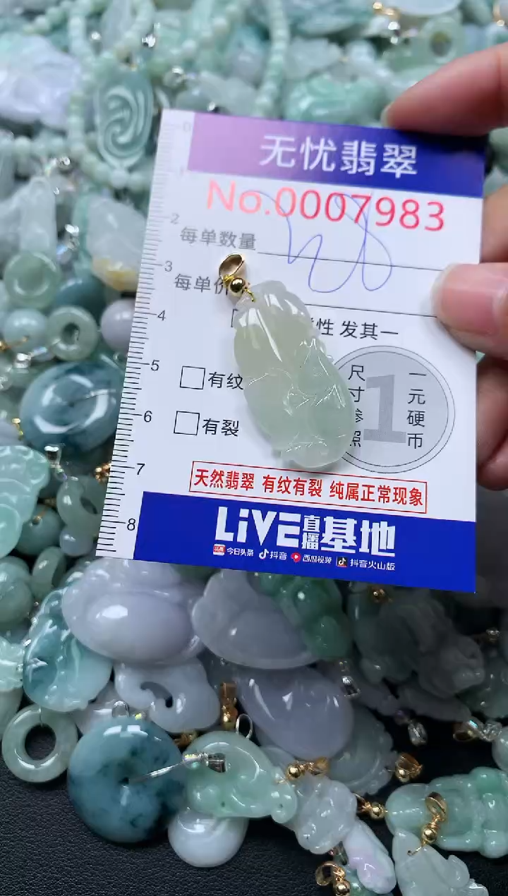 颈饰未镶嵌翡翠7983
