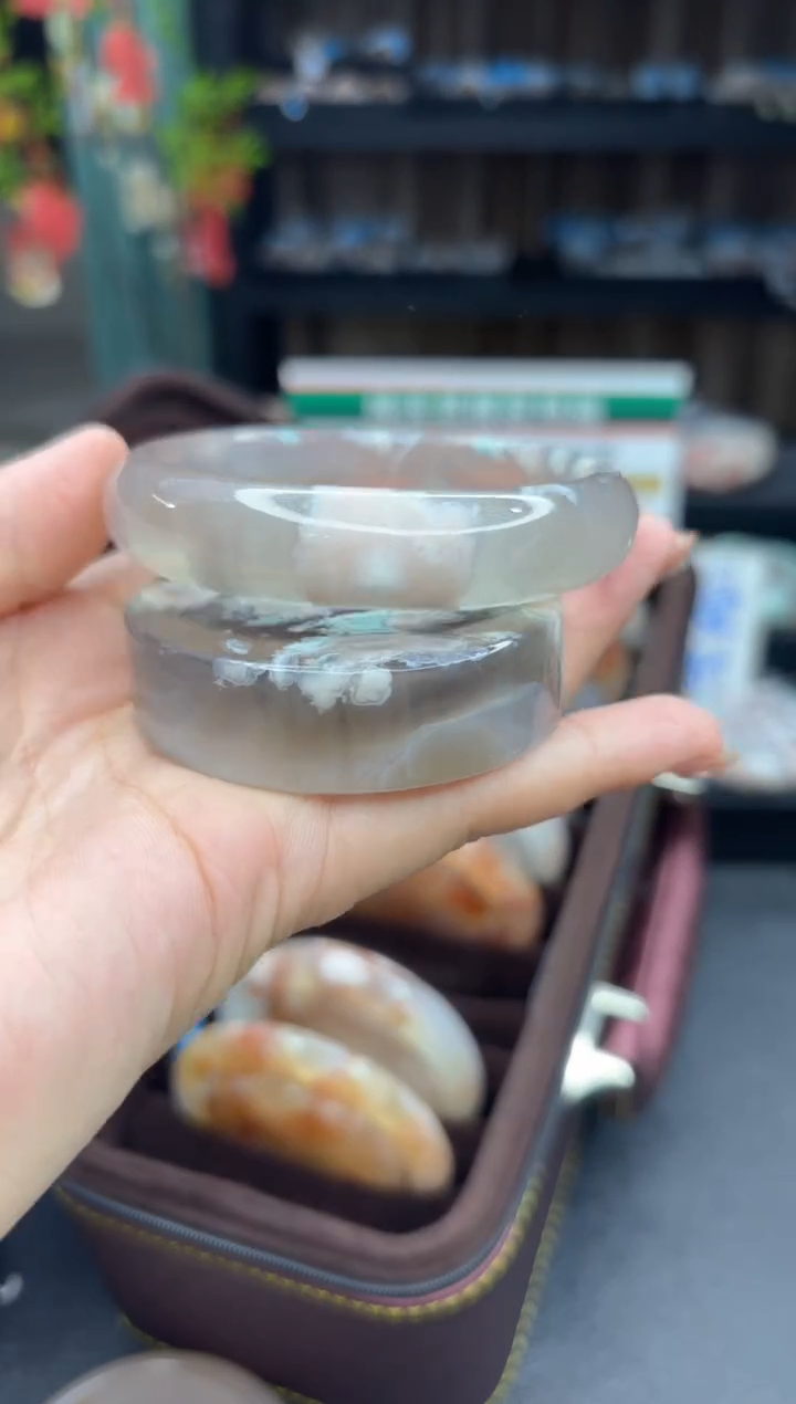 【闪购商品】石英质玉手镯未镶嵌872（60圈赠送镯心）