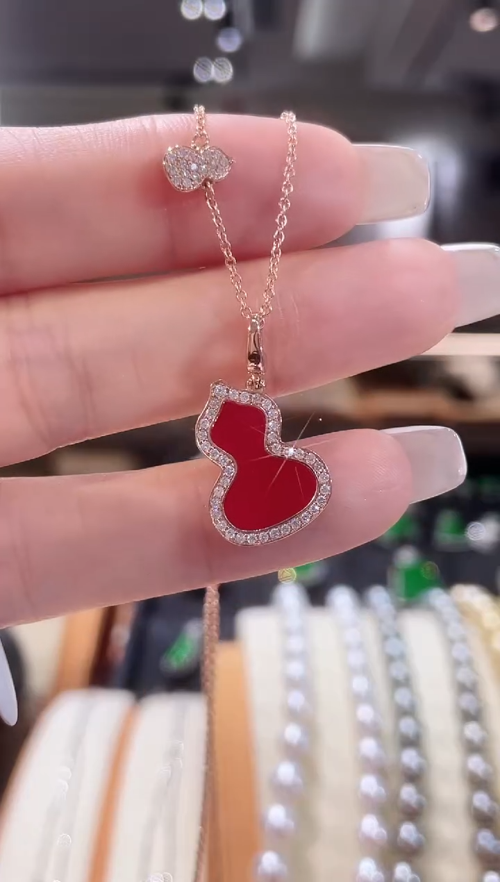 【闪购商品】钻石颈饰18K金镶嵌项链