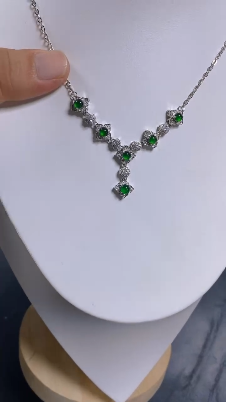 【闪购商品】翡翠套链未镶嵌1035200724多样性发一