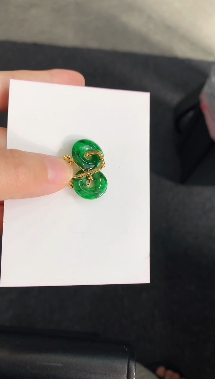 【闪购商品】翡翠耳饰银S925镶嵌耳饰