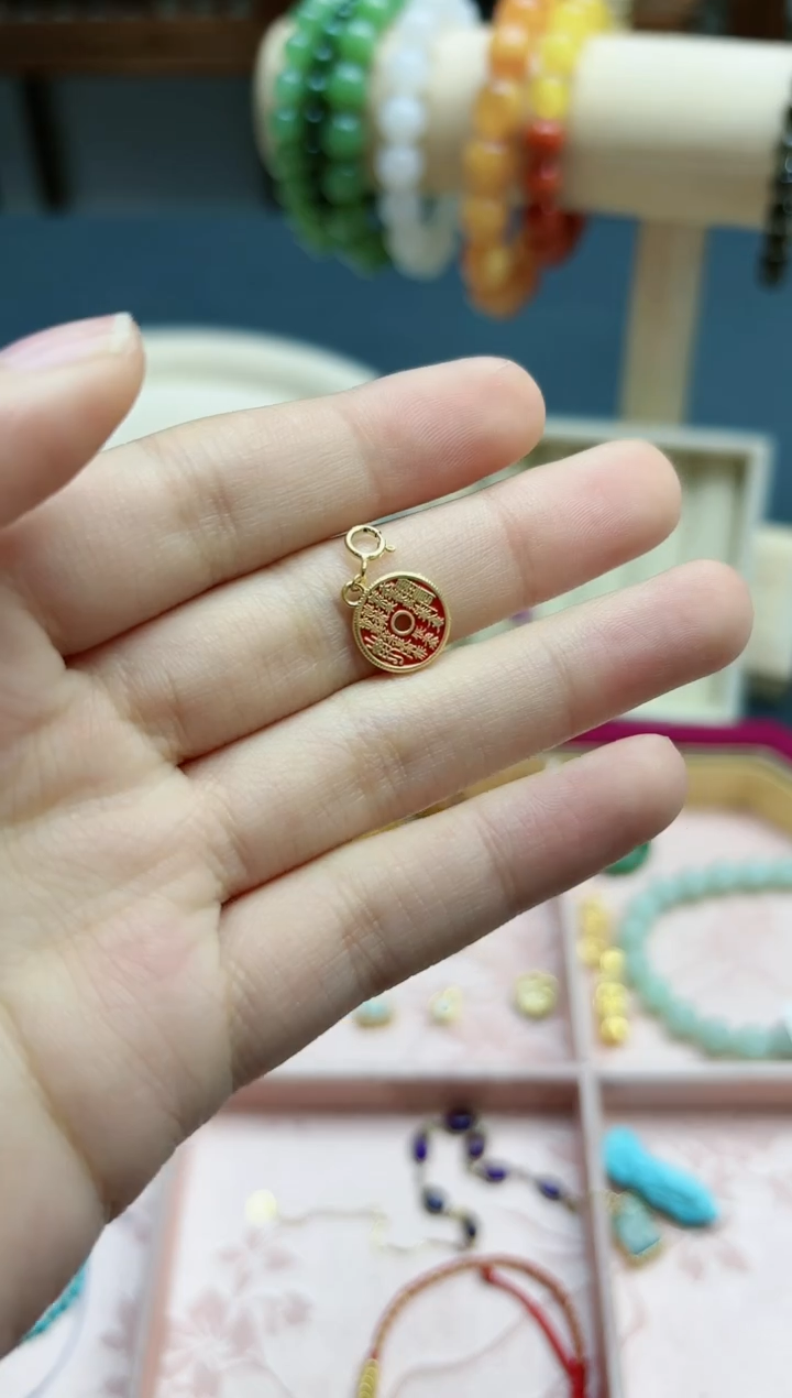 【闪购商品】18K金手链18k金山花挂件*1 MY赠链