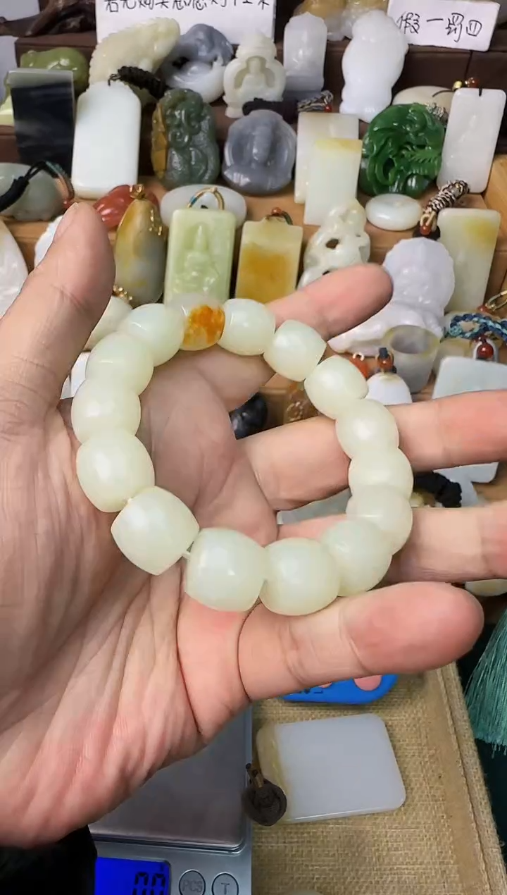 【闪购商品】和田玉颈饰未镶嵌手串14