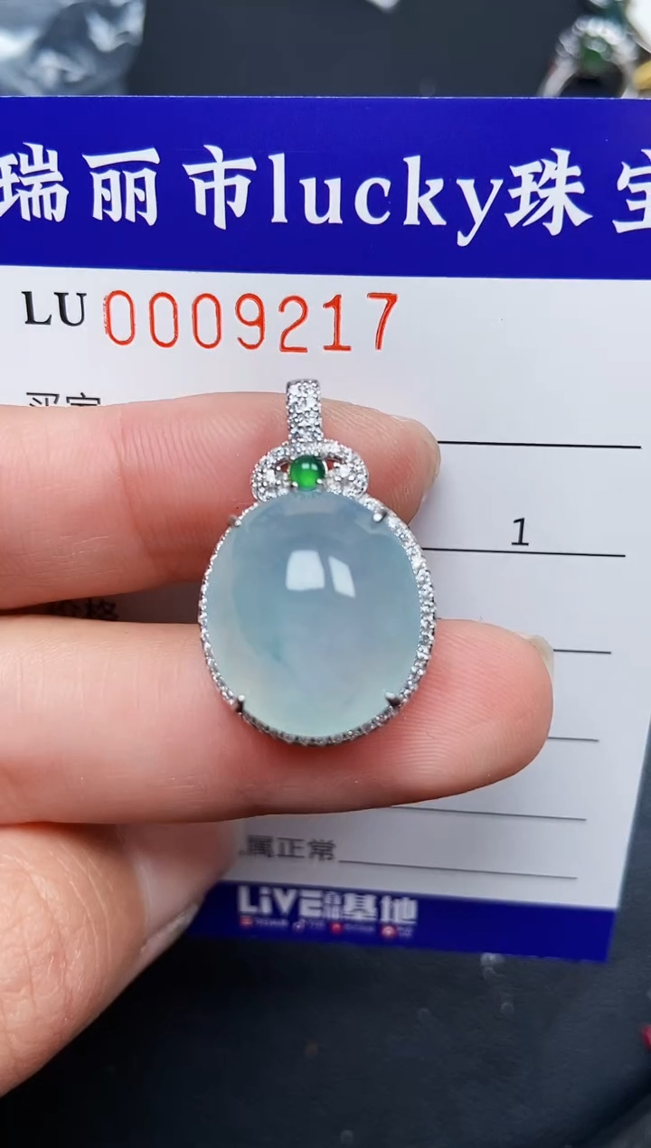 【闪购商品】翡翠颈饰银S925镶嵌9217