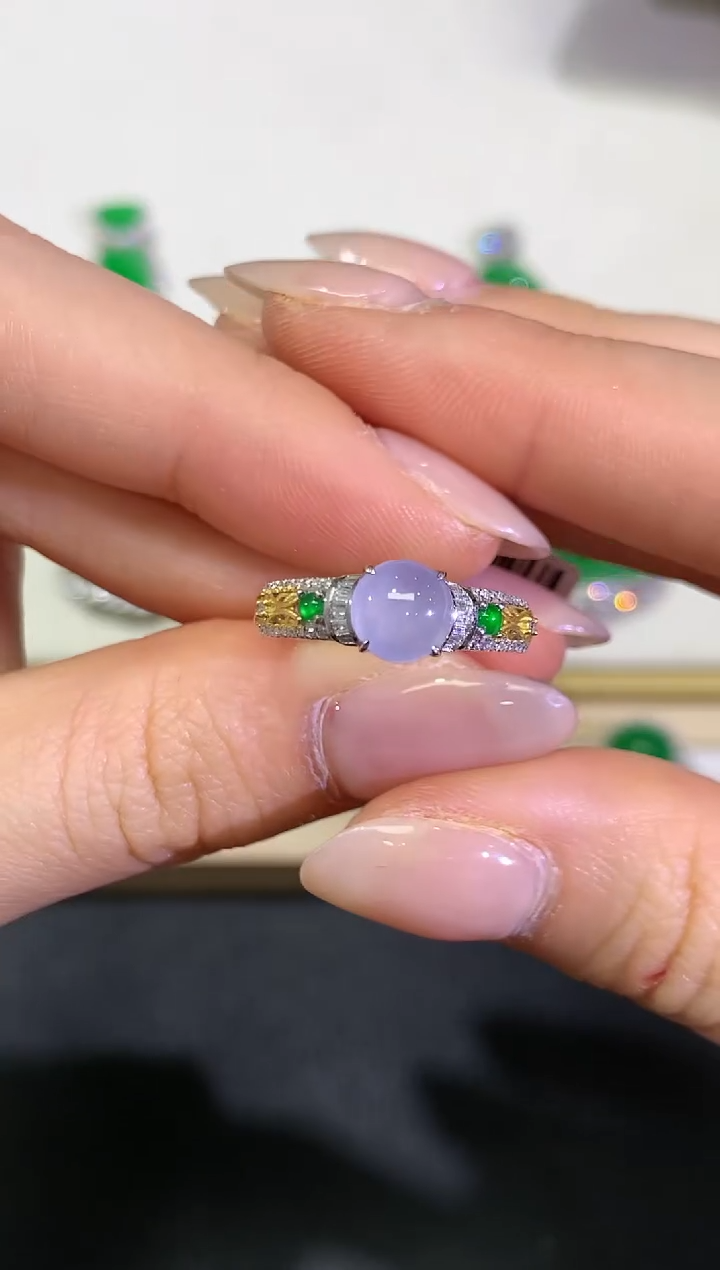 【闪购商品】翡翠颈饰18K金镶嵌团购21