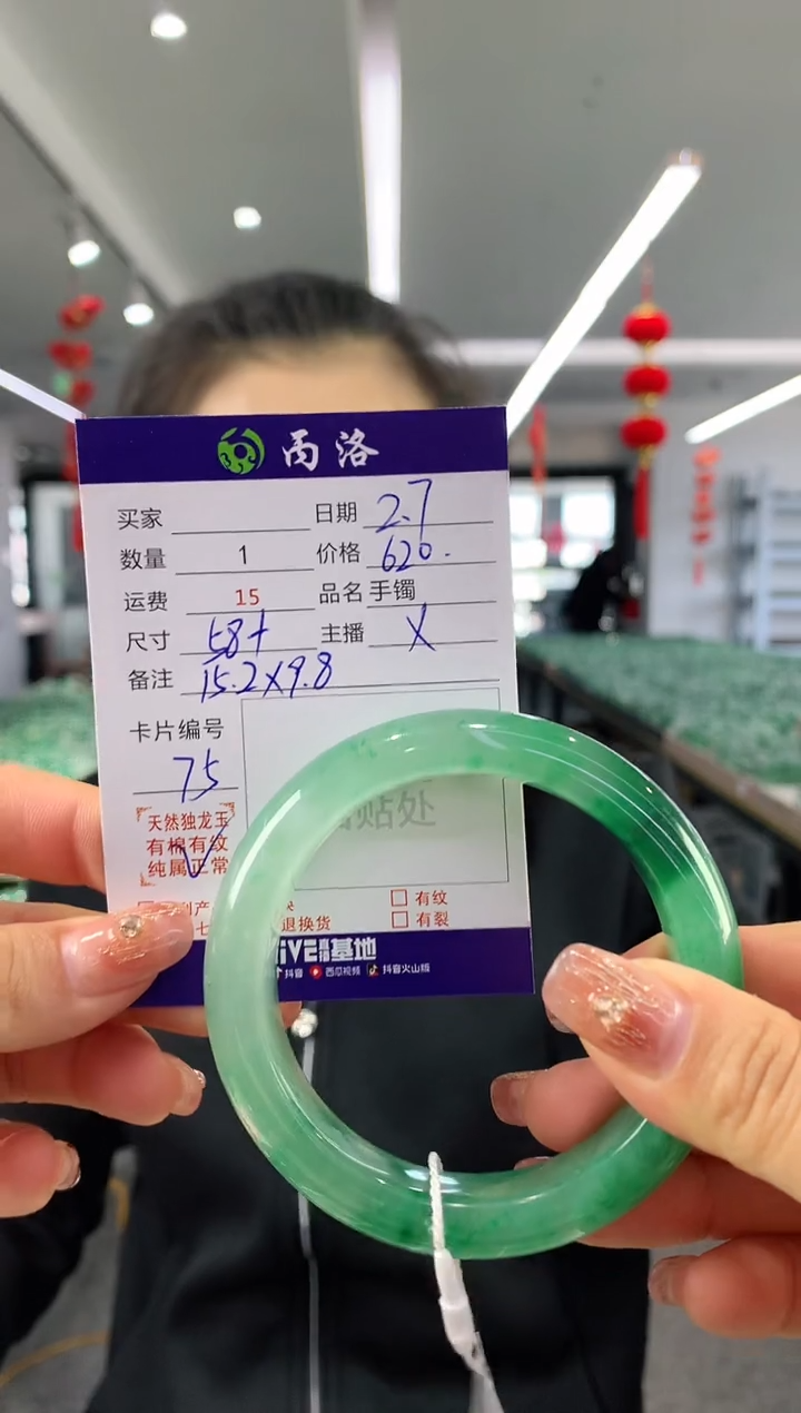 【闪购商品】石英质玉手镯未镶嵌58
