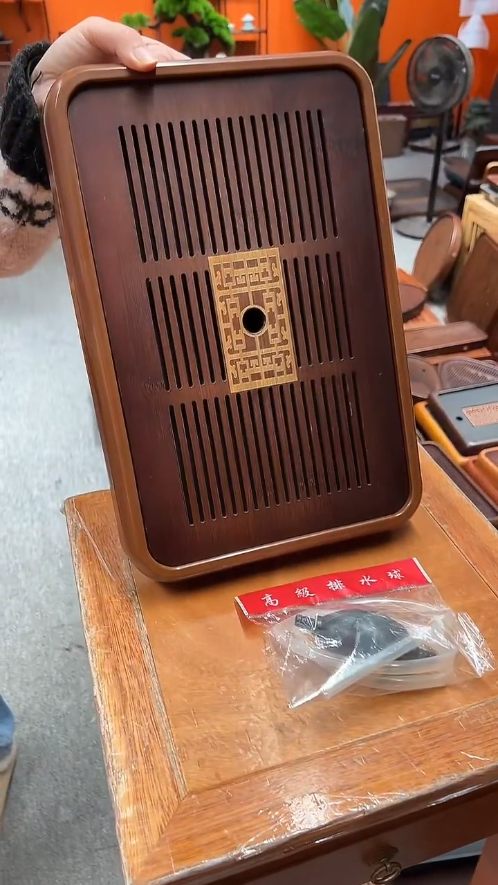 福利竹制楠竹茶盘长39CM*宽26CM茶盘送管