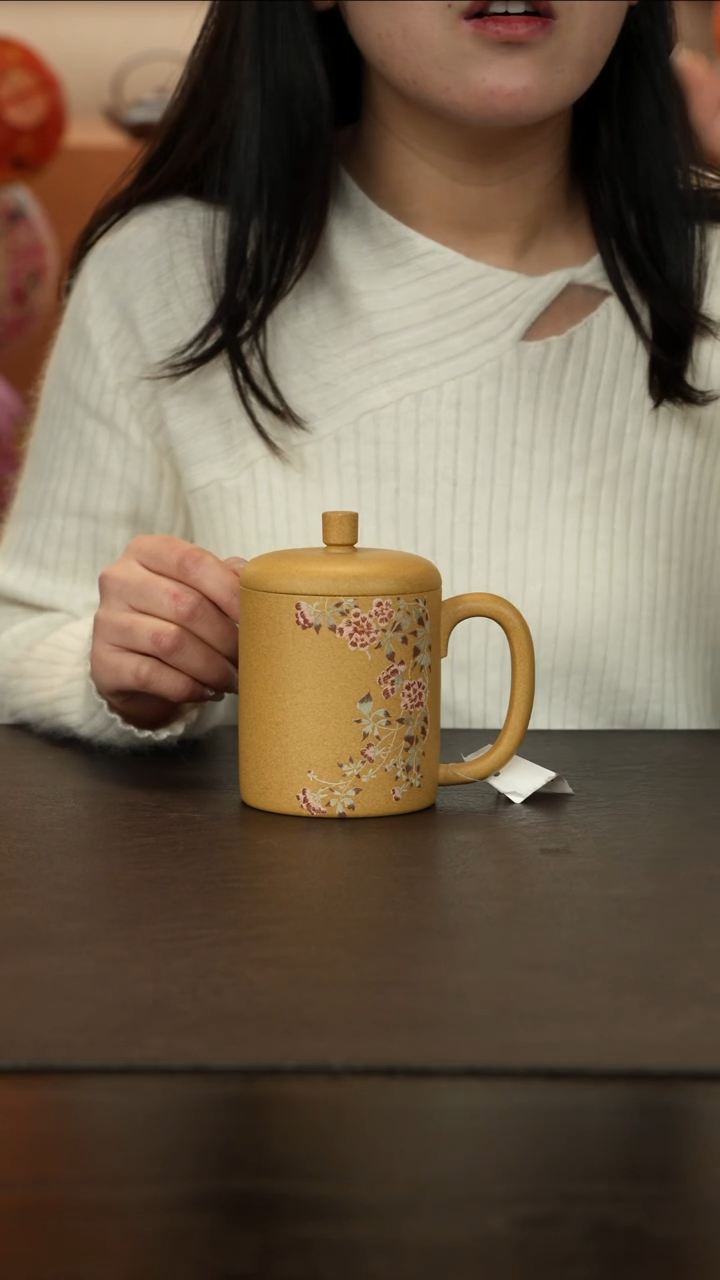 【闪购商品】紫砂茶杯直播福利许莉黄金段泥盖杯