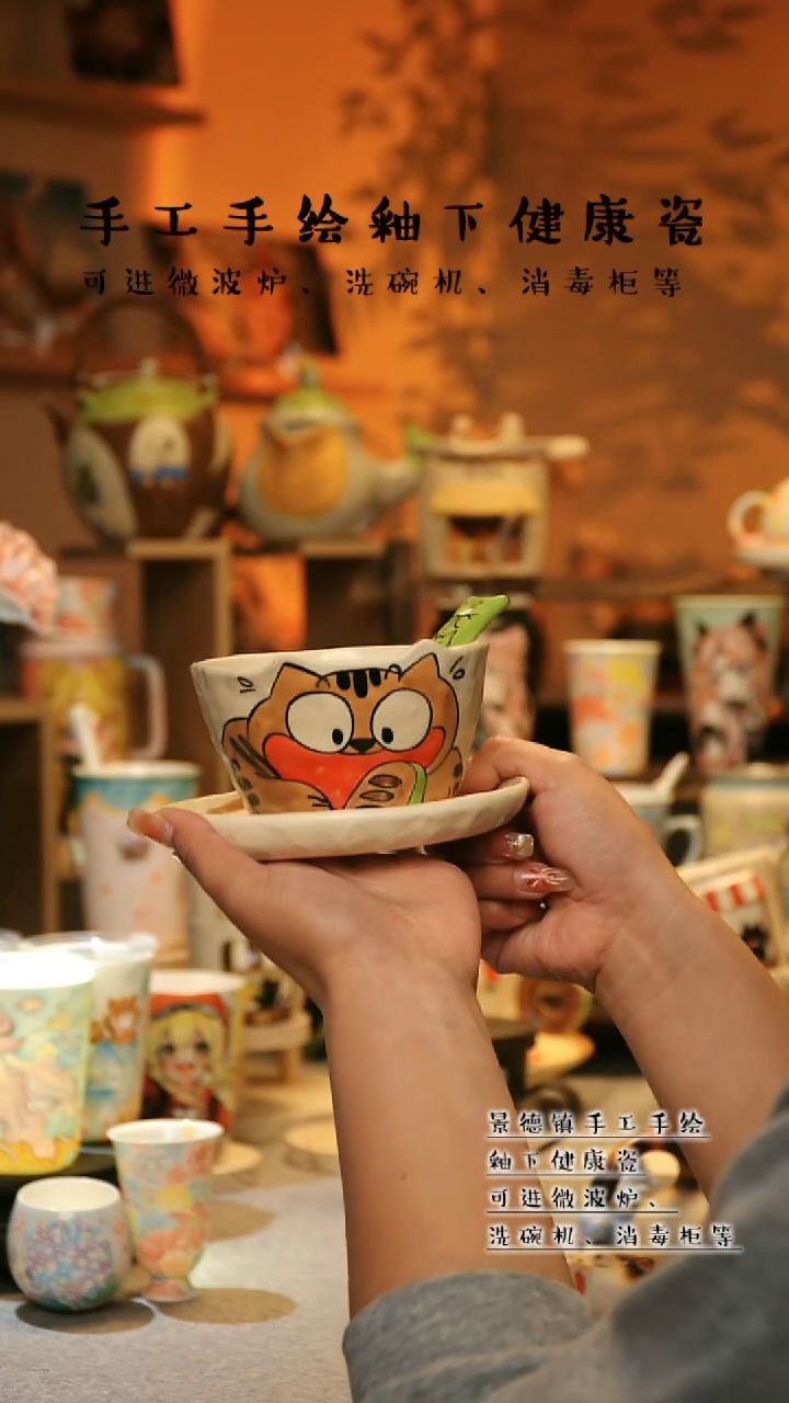 【闪购商品】杯景德镇高温釉下彩&A861