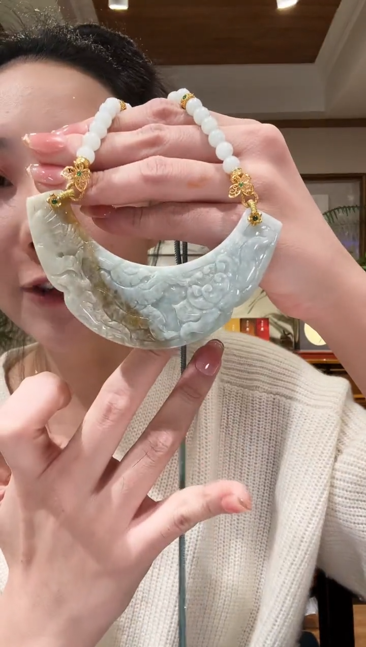 【闪购商品】翡翠颈饰未镶嵌国风