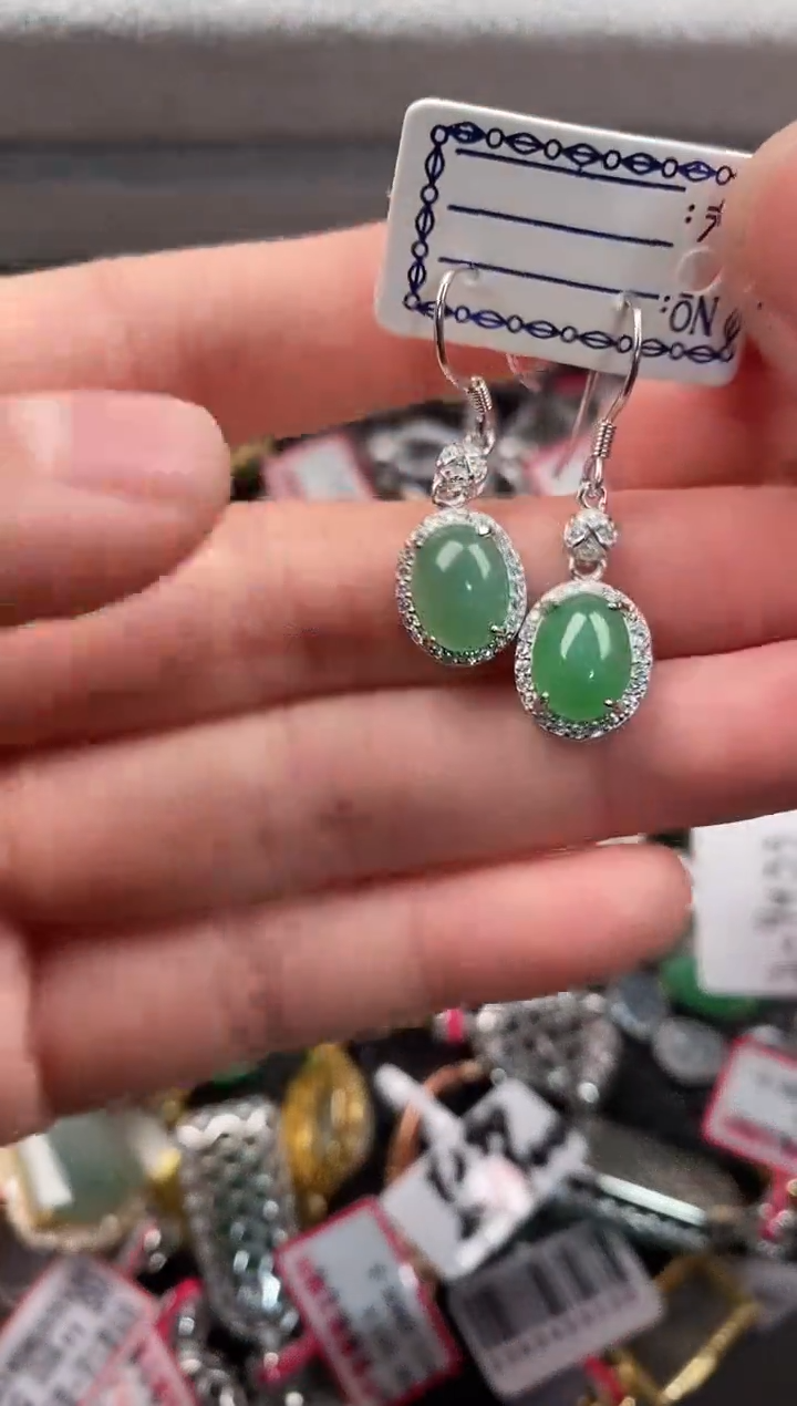 银S925镶嵌戒指翡翠777           4