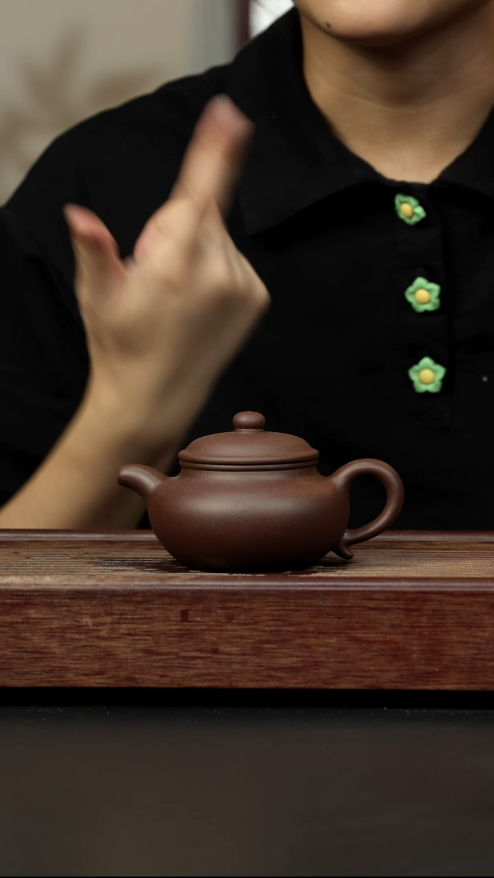 紫砂茶壶老紫泥 仿古