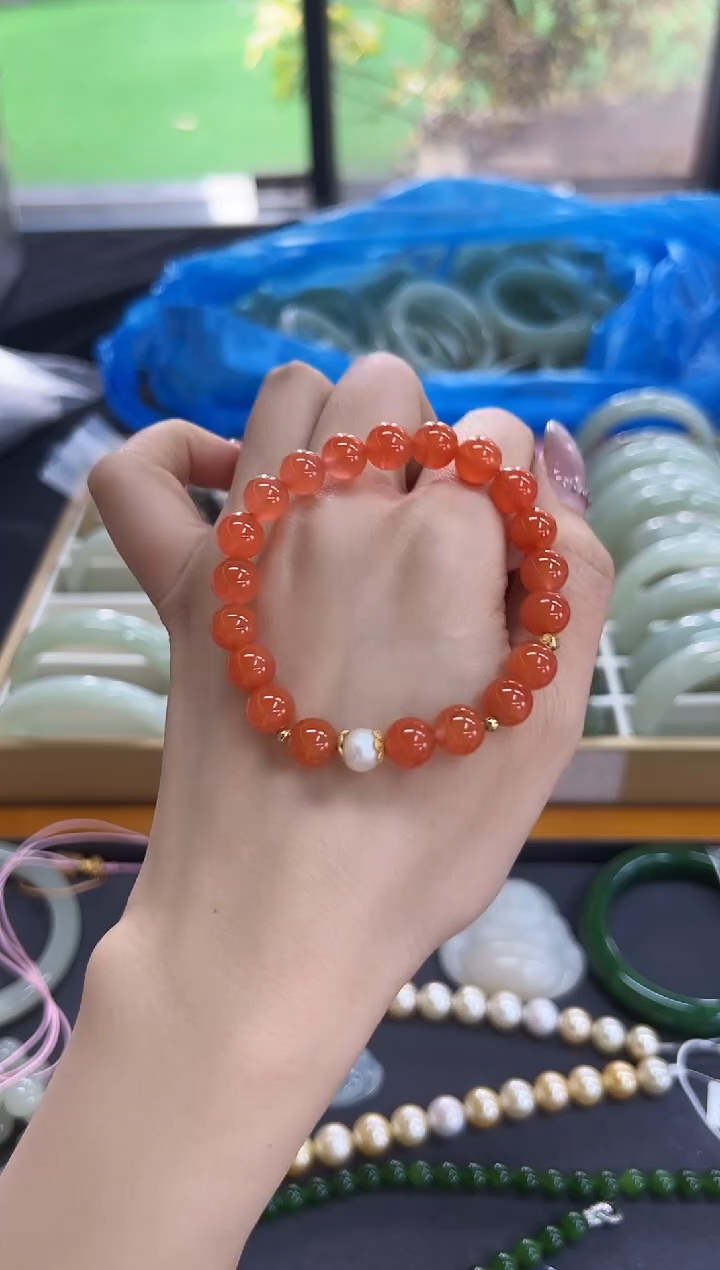 【闪购商品】南红玛瑙手链未镶嵌gs0717
