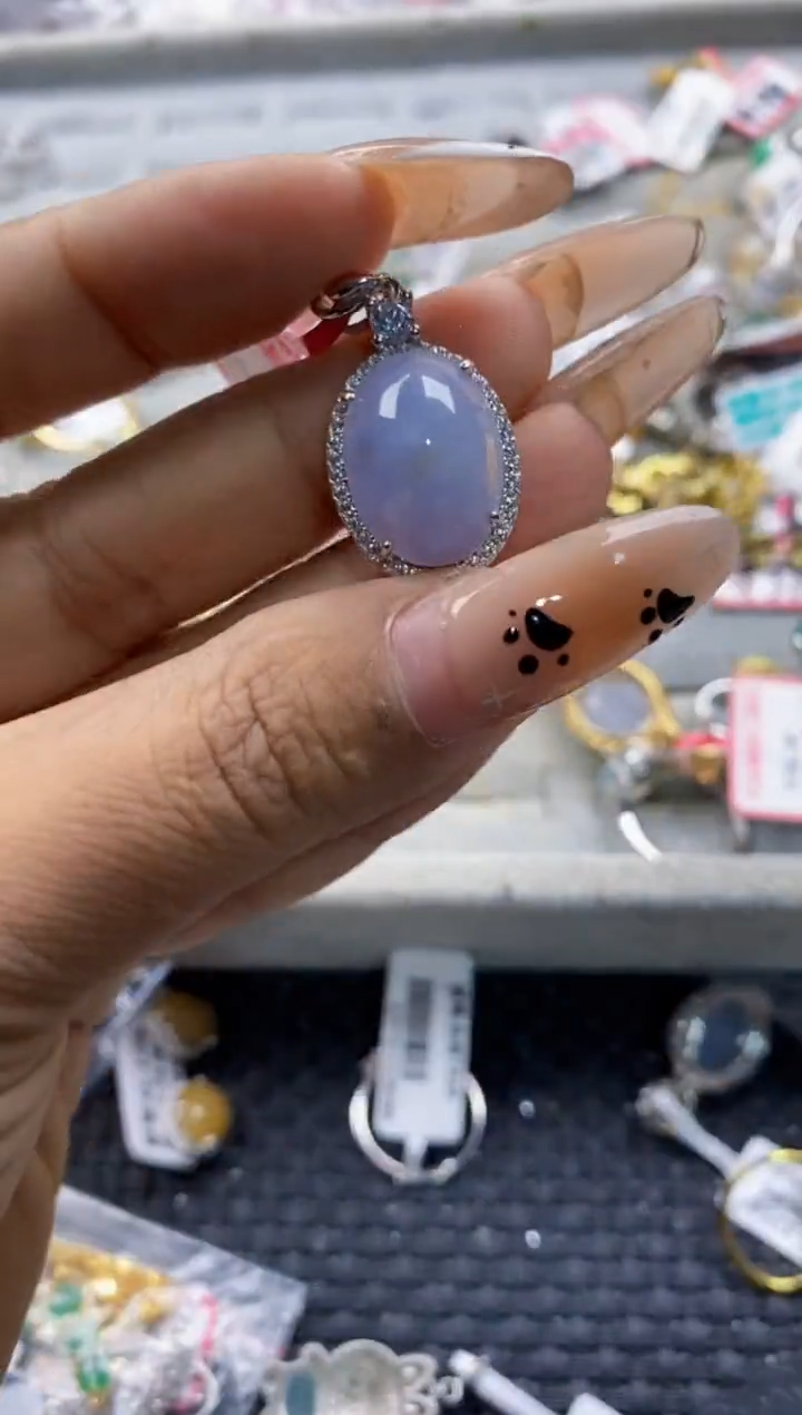 翡翠戒指银S925镶嵌33333333   10