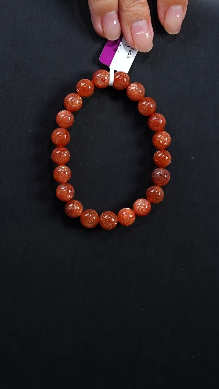 未镶嵌颈饰长石S53939多样性发一金太阳9mm