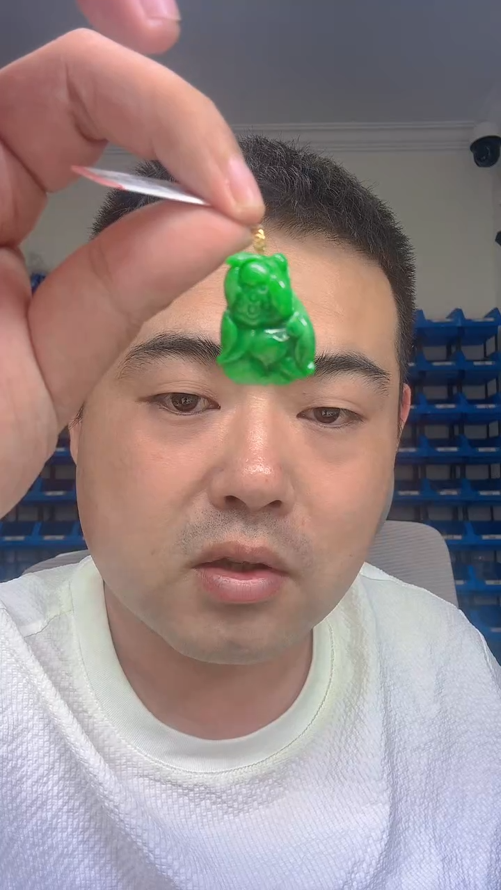 颈饰18K金镶嵌翡翠新号开播 全场乱卖