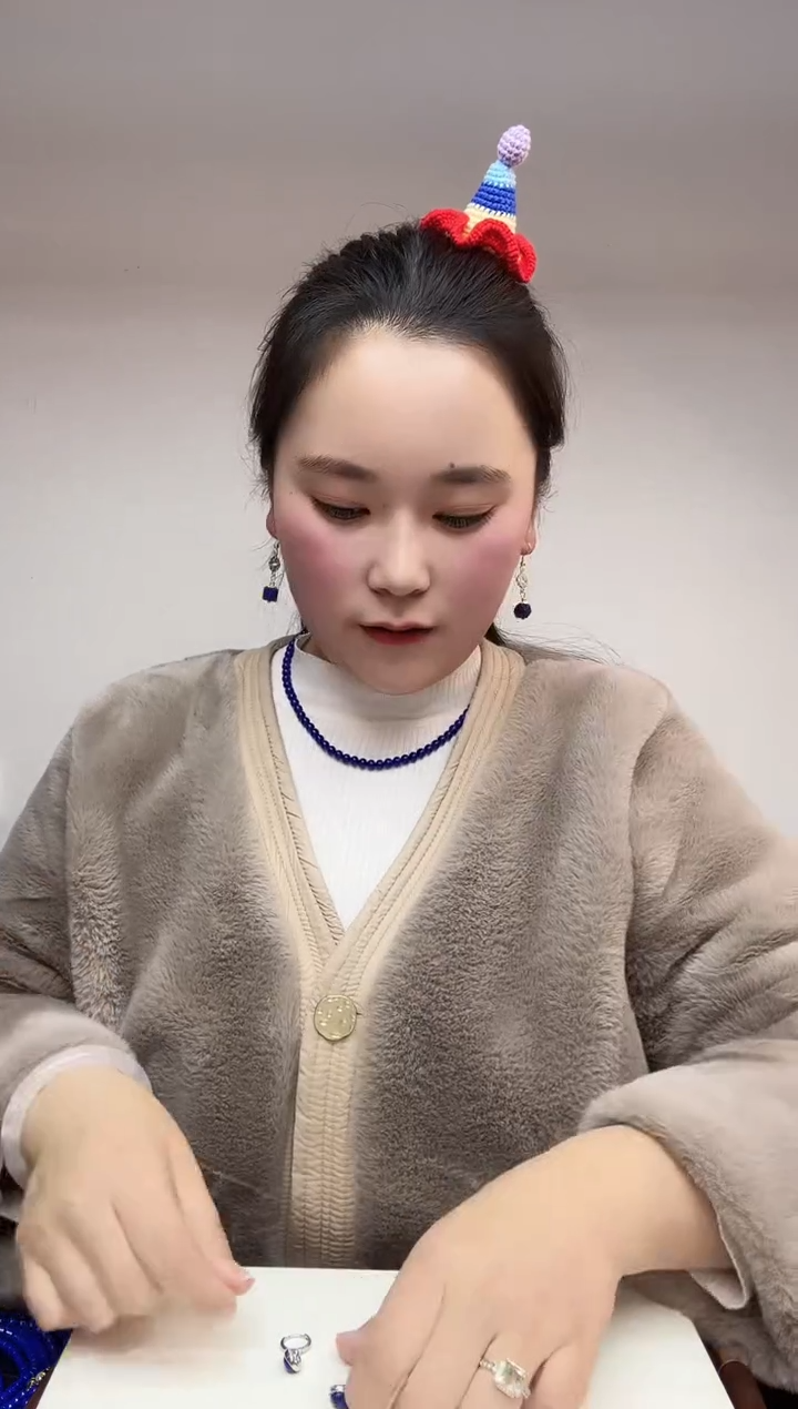 颈饰未镶嵌水晶天然青金项链81