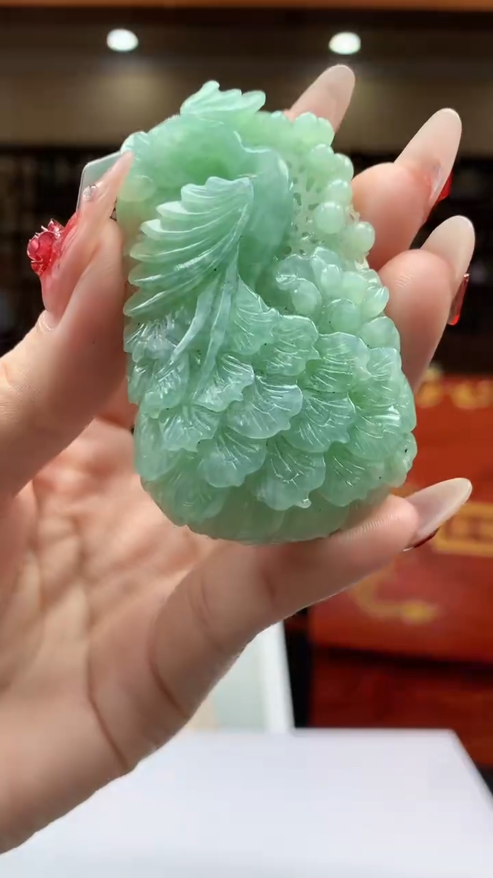 【闪购商品】定制翡翠未镶嵌1002ry-毛货挂件45