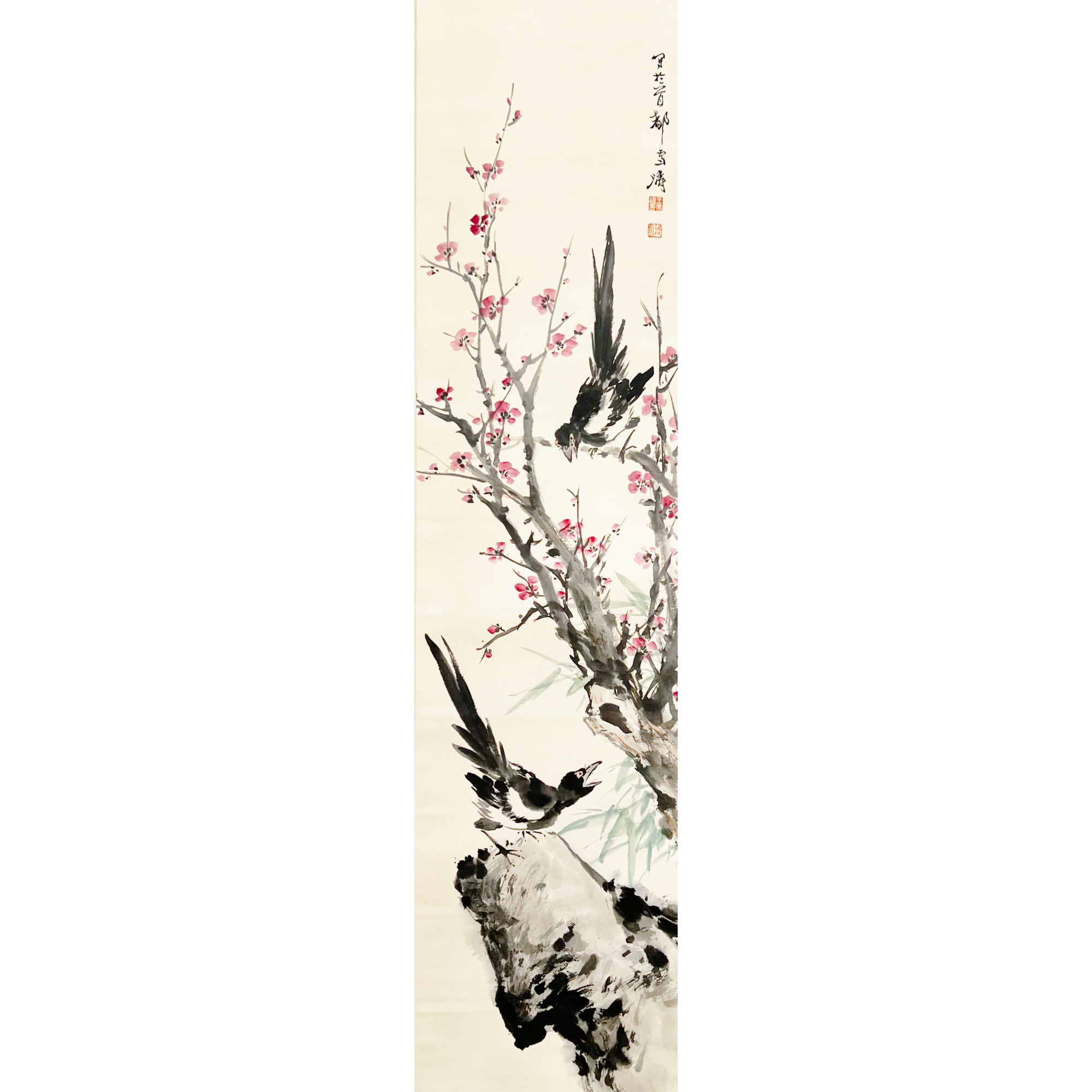 HZ0506王老绘画立轴137x33cm/约4平尺