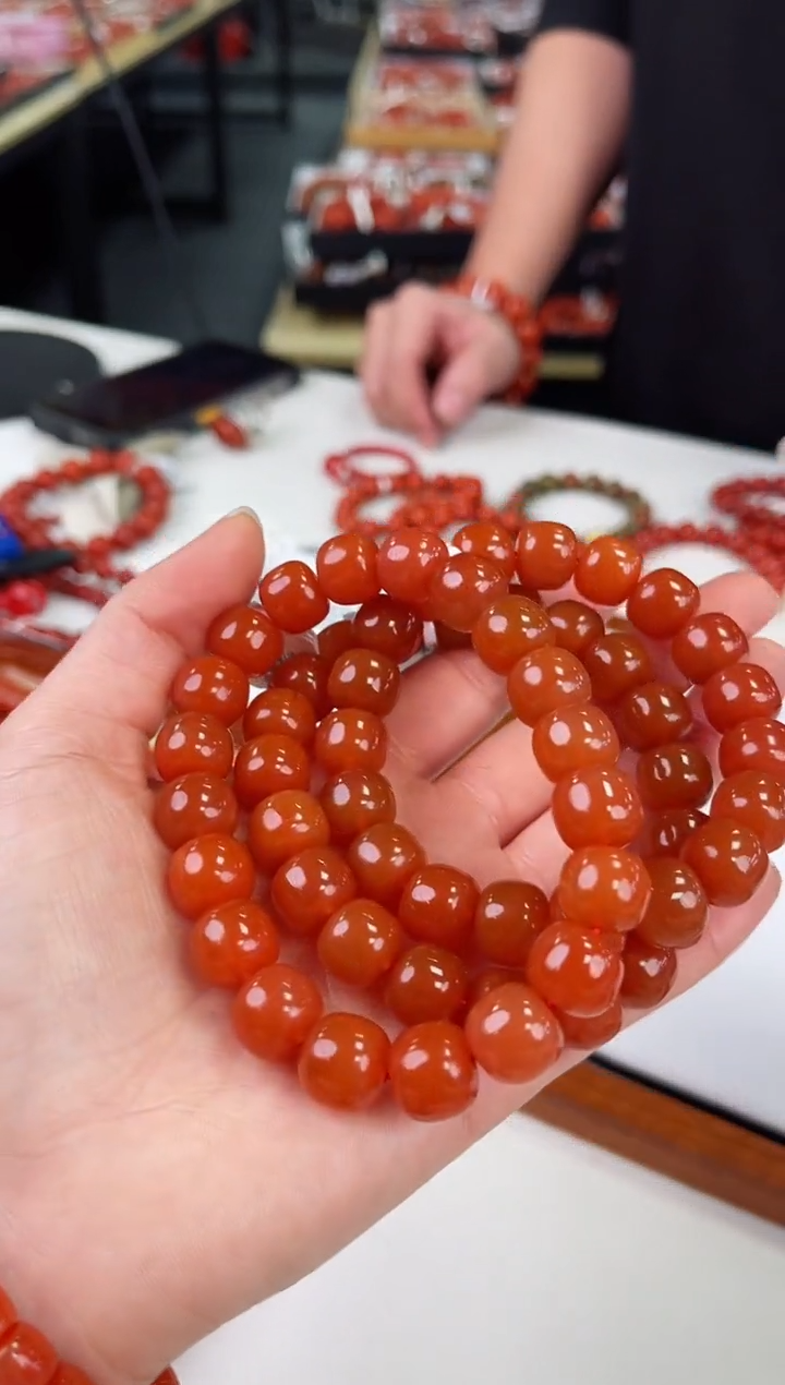 【闪购商品】南红玛瑙滴水洞老型手串11+未镶嵌（多样式发其一）