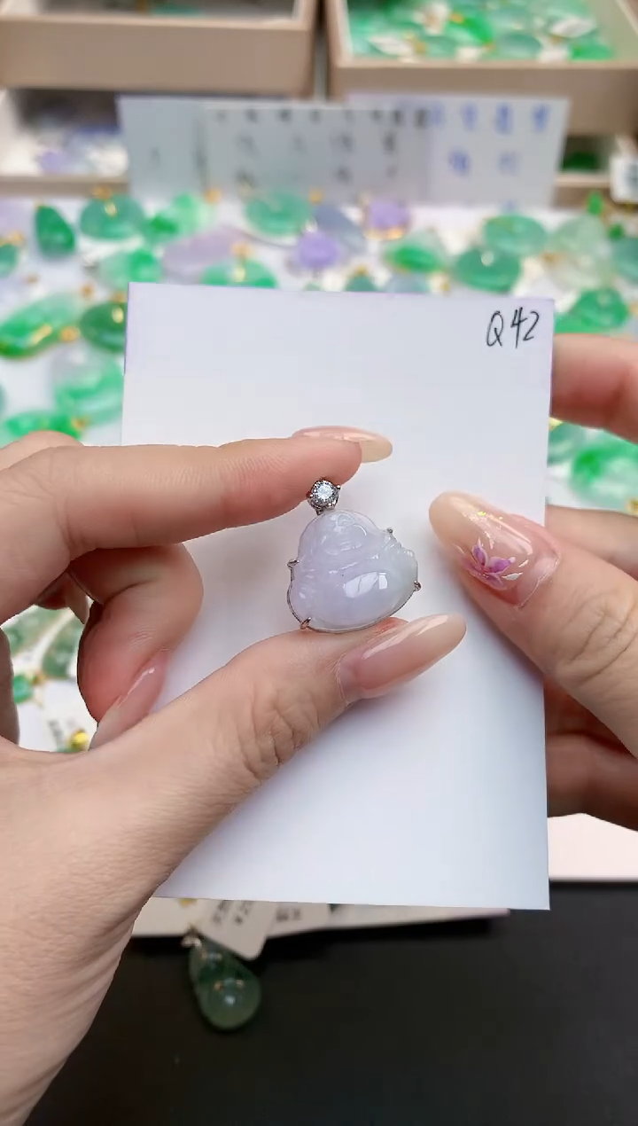 颈饰未镶嵌翡翠天然缅甸A货翡翠