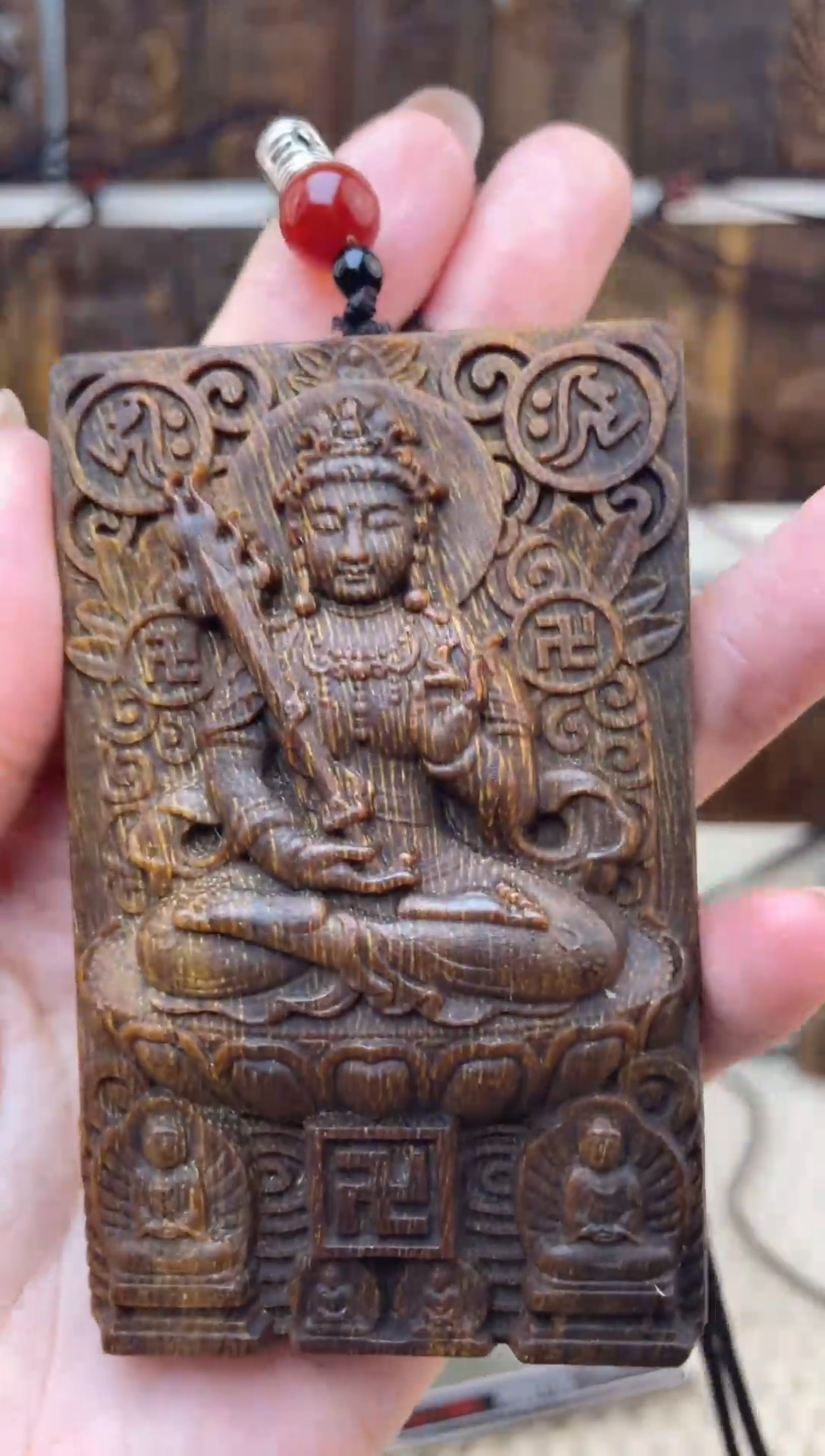 木木雕款 十二生肖守护 虚空 8cm送养香瓶