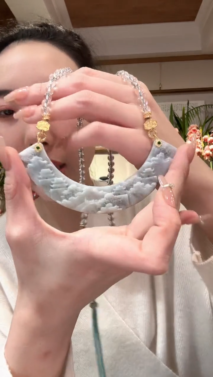 【闪购商品】翡翠颈饰未镶嵌国风