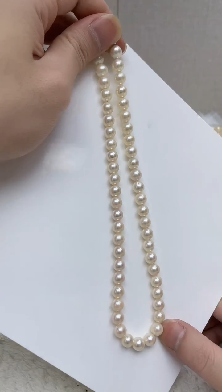 颈饰银S925镶嵌海水珍珠  