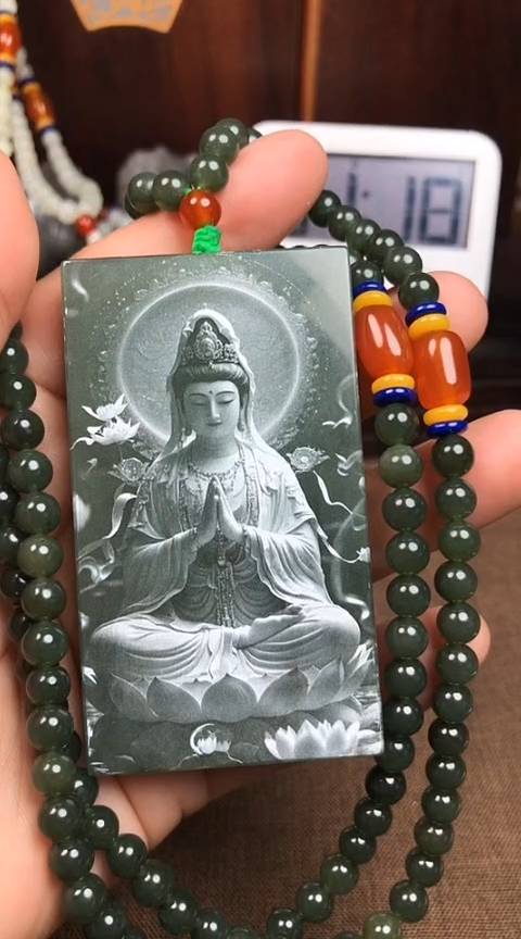 【闪购商品】和田玉未镶嵌颈饰 女人花王