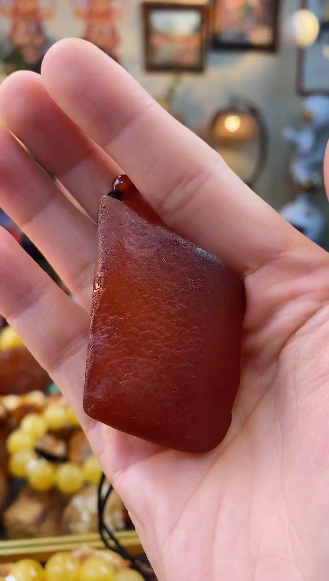 【闪购商品】琥珀颈饰未镶嵌吊坠