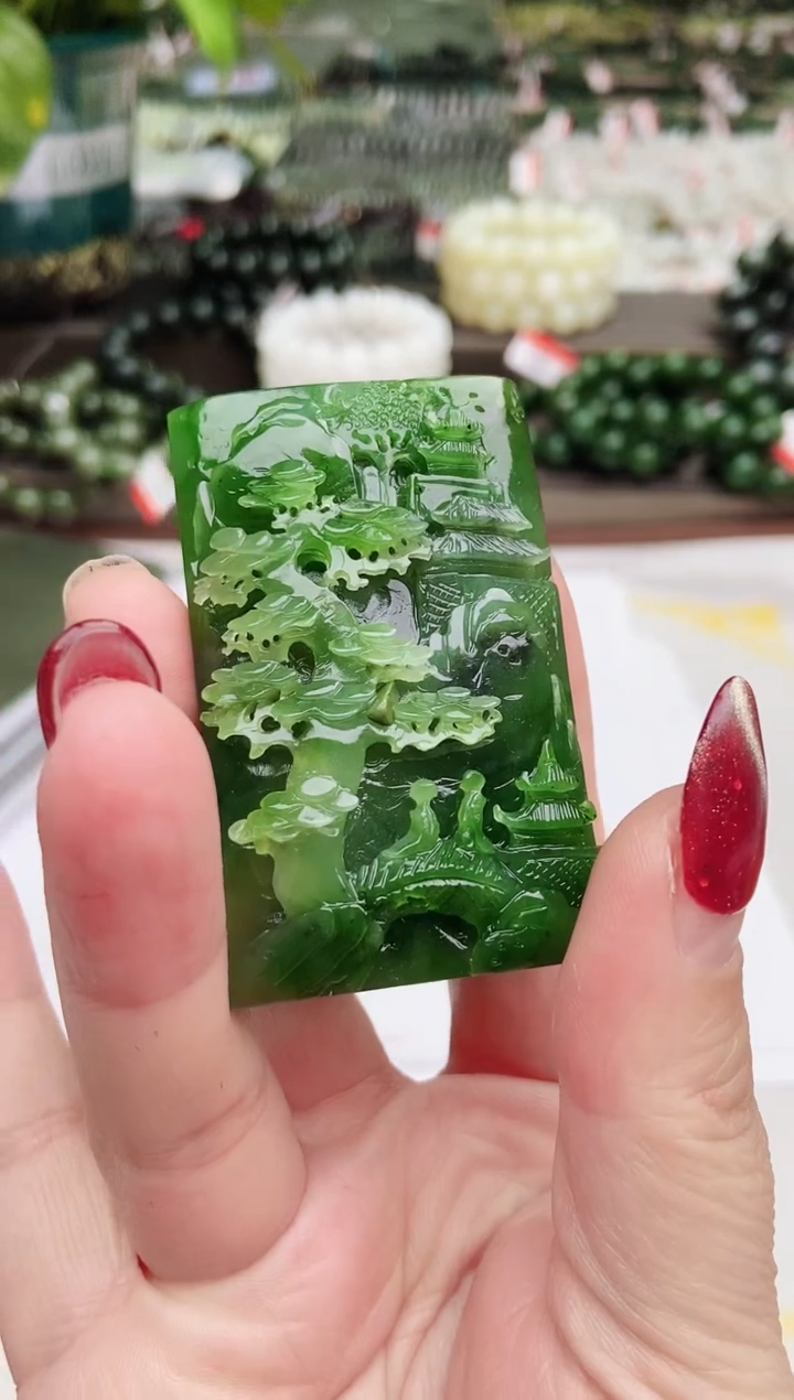 【闪购商品】和田玉挂件未镶嵌纯天然和田玉俄碧