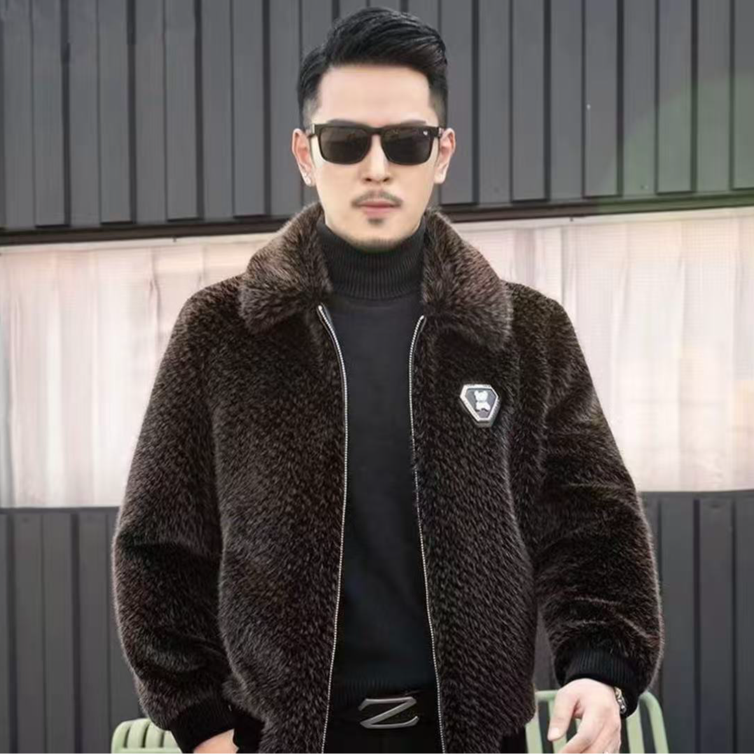 2025年新款冬季宽松型标准保暖厚款毛外套-A020