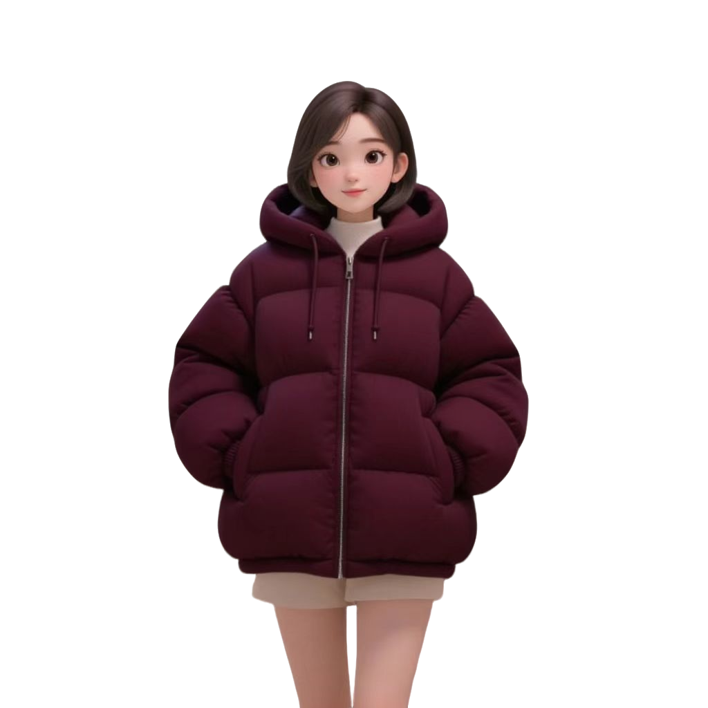 女士羽绒服女款短款