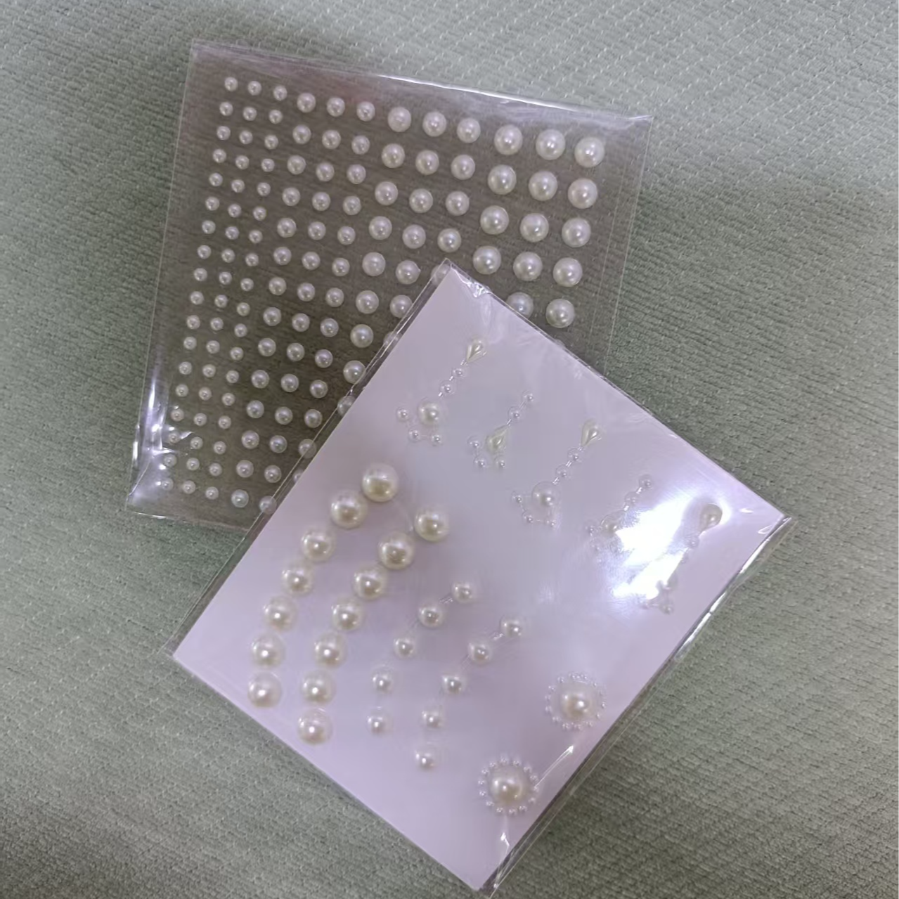 风雪初晴 珍珠贴发簪手工汉服宋制脸饰贴纸妆饰品