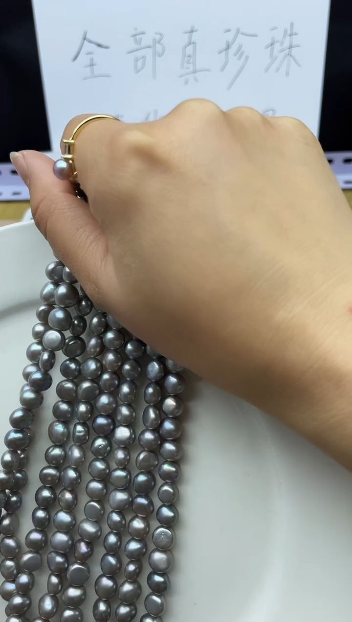 【闪购商品】淡水珍珠颈饰未镶嵌项链多其性发其一